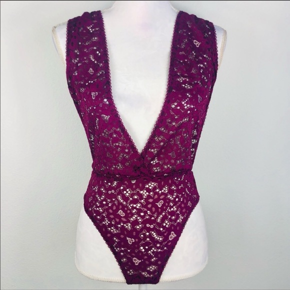 Victoria's Secret Other - Victoria’s Secret | NWT sexy lace teddy maroon